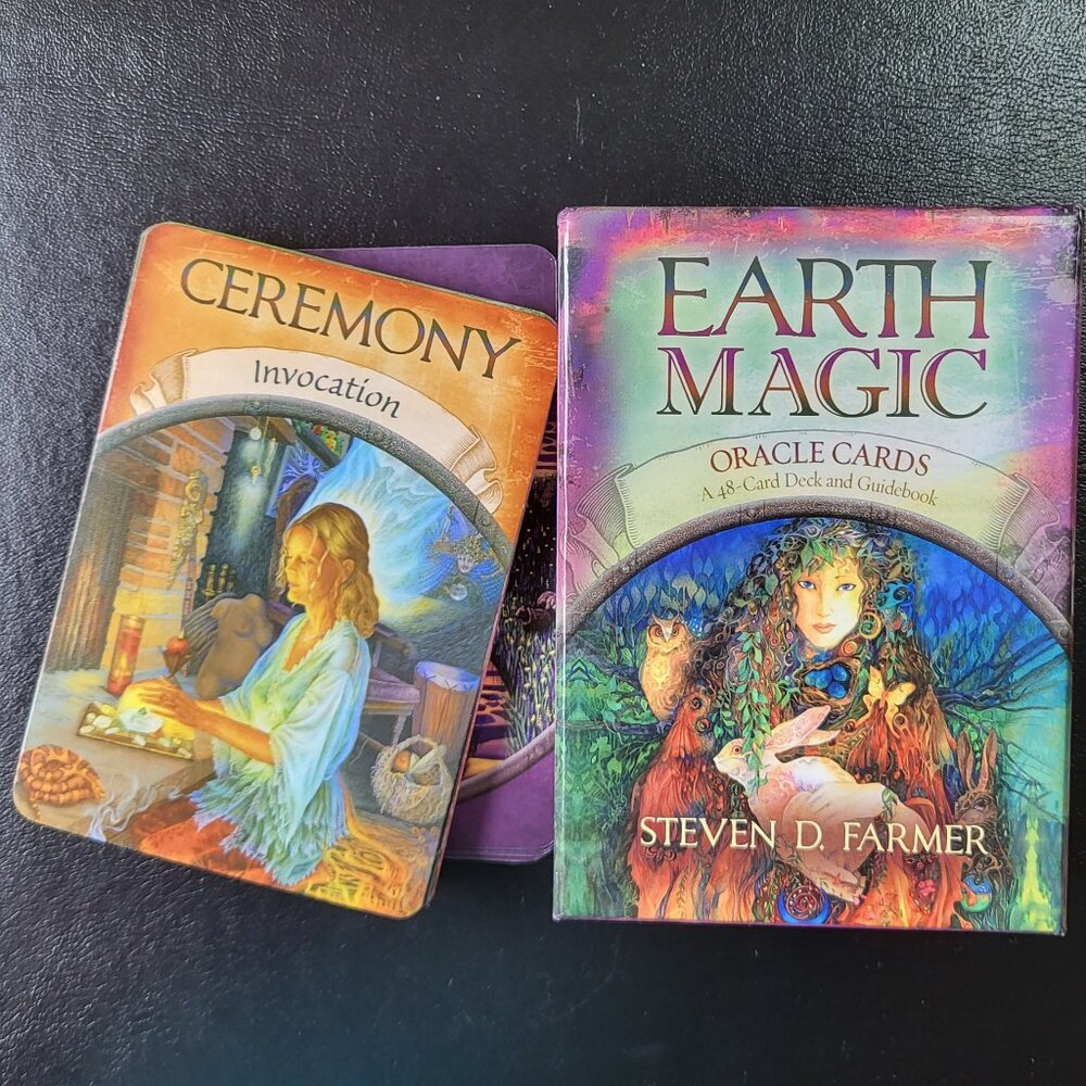 Earth Magic Oracle Cards Deck by Steven D Farmer